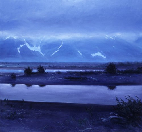 Copper River Twilight David Rosenthal Cordova Alaska Paintings